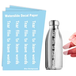 Laser Blue Film Free Waterproof  For Glass Mug Ceramics Water Transfer Paper Print Waterslide Decal Paper