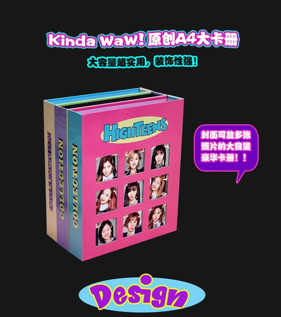 Luxury American Retro Big A4 Collect Book D Ring Kpop Binder