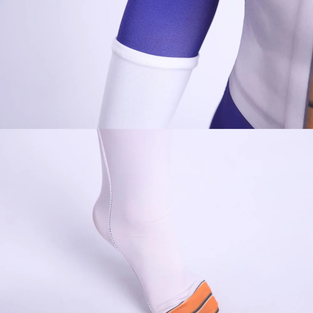 Anime children's Vegeta role-playing costume set, adult jumpsuit with three color wig and big eyes costume cosplay jumpsuit kids pajama costume