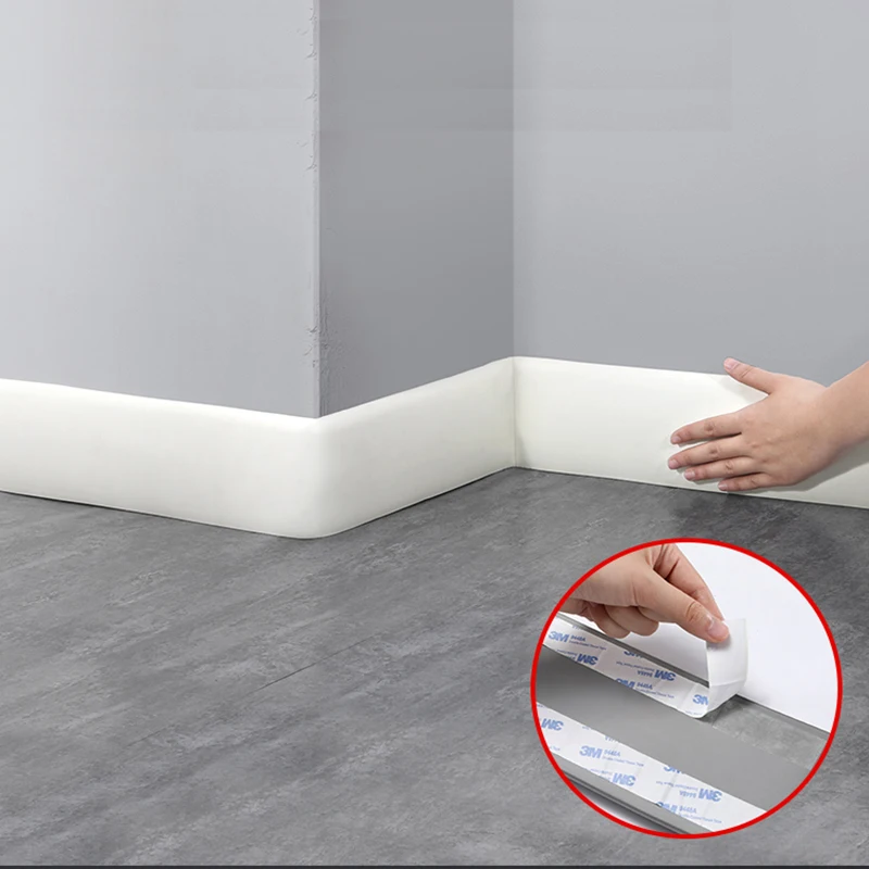 

1M Self-adhesive Decorative Soft Wire Flat Foundation Line Anti-collision Waterproof Wall Corner Line Children's Room