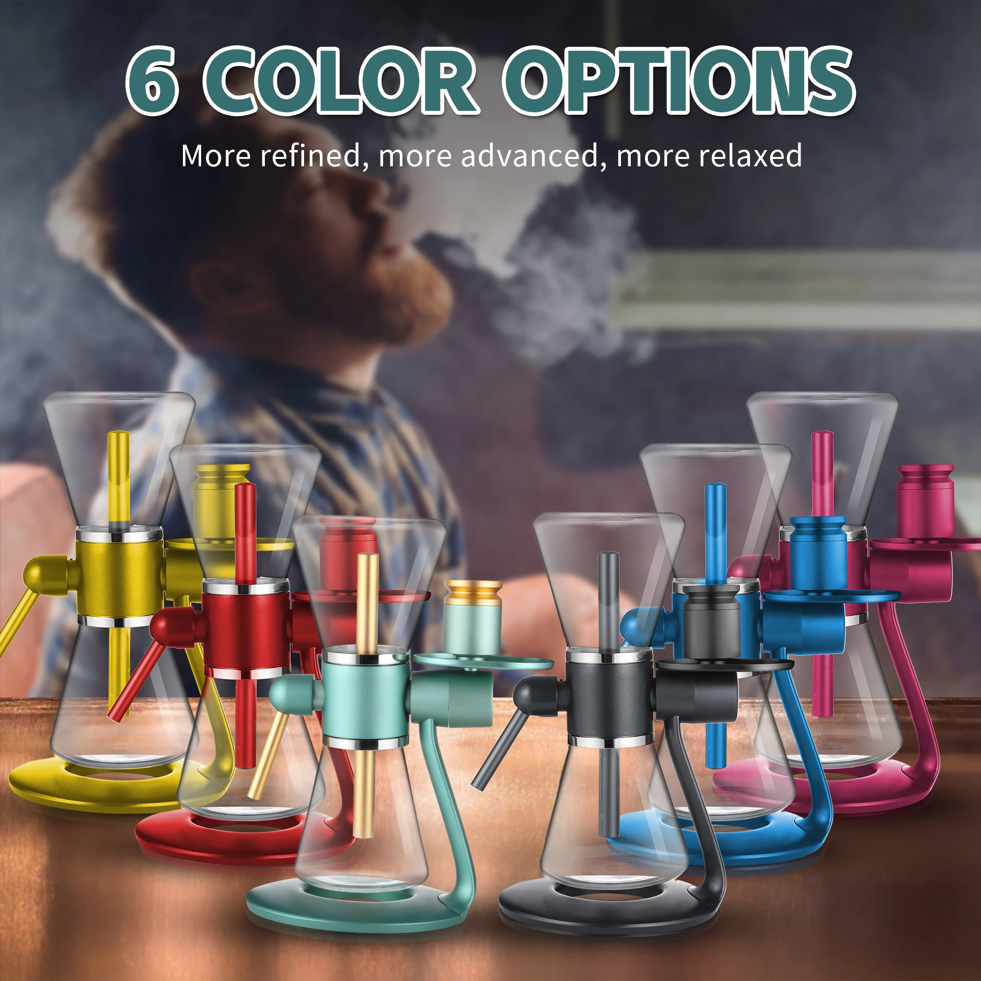 Gravity Hookah 360&deg; Hookah Rotating Glass Metal Gravity Shisha SANDGLAS Portable Two-Way Infuser hookah accessories hookah pipes hookah set