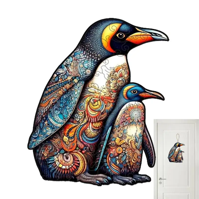 Penguin Puzzle Game Educational Penguin Jigsaw Toy Early Educational Activities Learning Toy For Boys And Girls Home Traveling