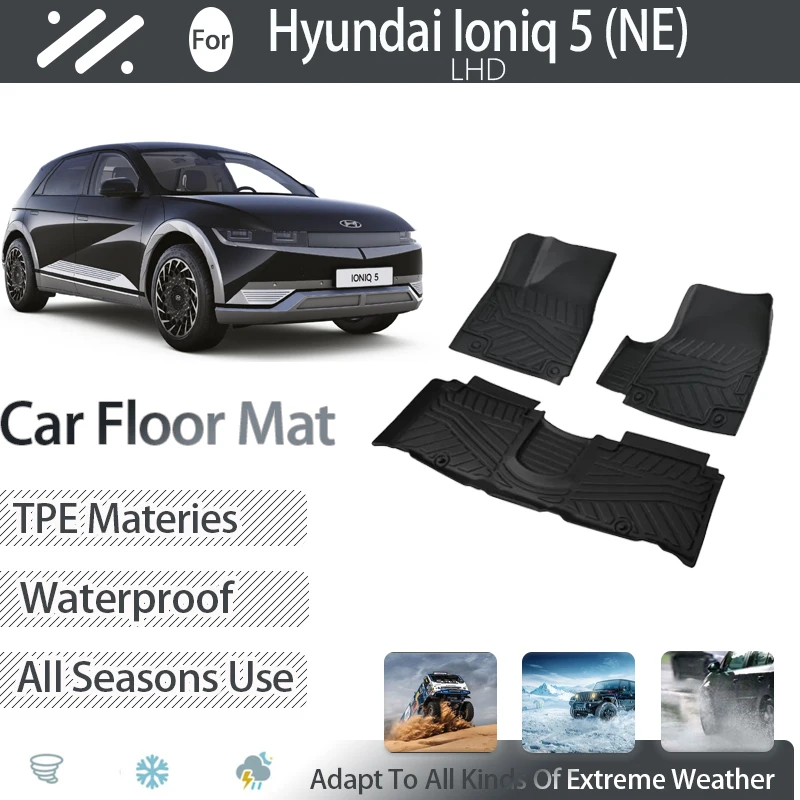 CarFloorMatForHyundaiIONIQ5EV2021202220232024Dirtresistant