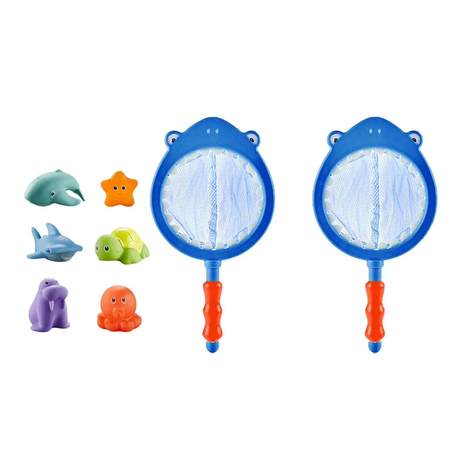 

Bathtub Toys Multiuse Interactve Bath Fishing Net for Backyard Pool