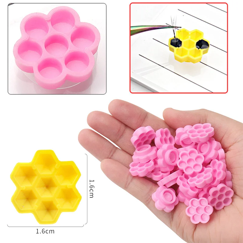 

50Pcs 100Pcs Disposable Eyelash Extension Blooming Cup Grafting Lashes Eyelash Glue Holder Grafting False Eye Lashes Makeup Tool
