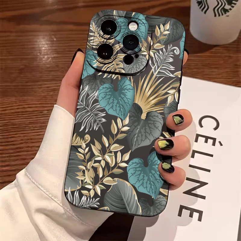 Tropical Palm Leaves Phone Case - Nature-Inspired Design