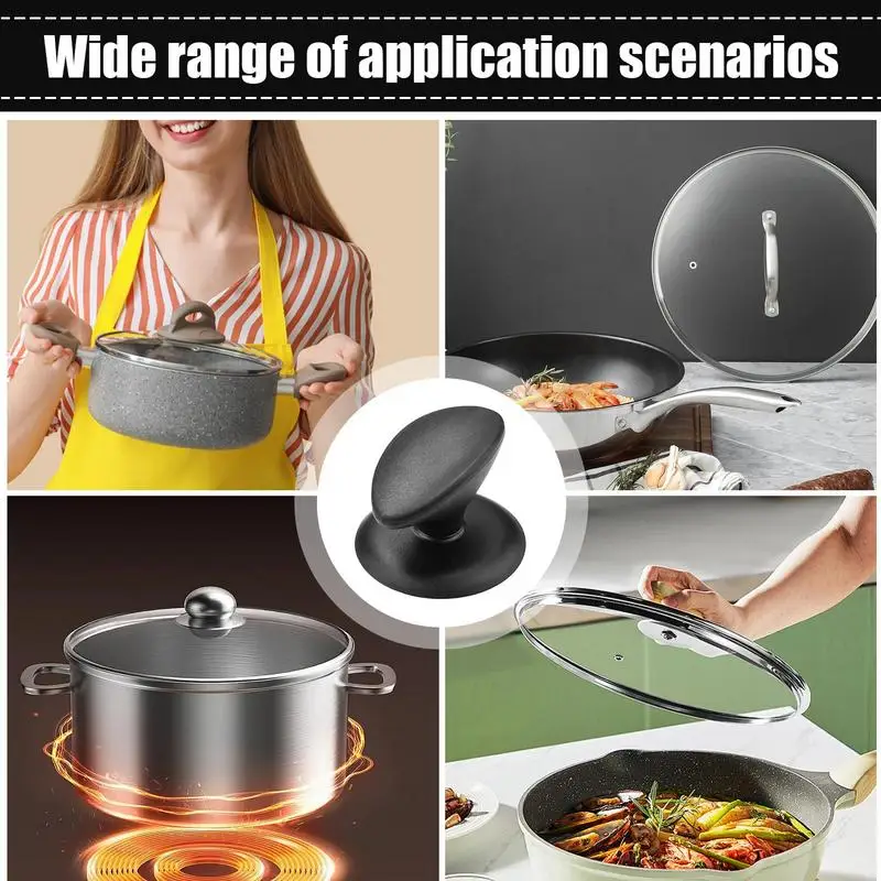 random Pot Cover Handle Replacement Kitchen Pot Lid Topper Pan Lid Topper Parts Holding Handle Knobs For Home Kettle Cover