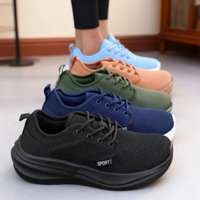 Wide Shoes Anti Slip Lightweight Breathable Running Shoes Wide Toe Barefoot Fashionable Comfortable Canvas Flat Board Sneakers