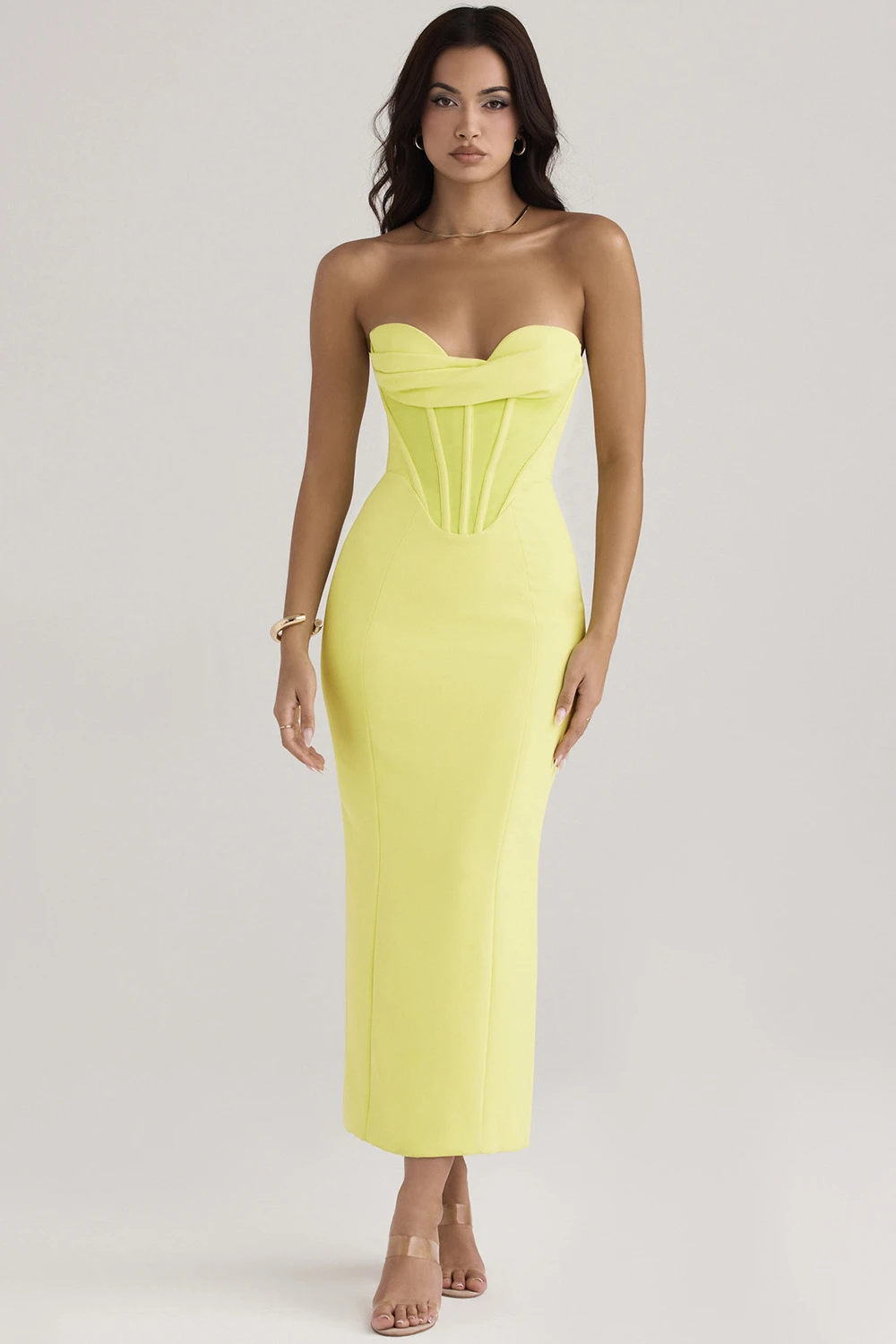 Nuovo vestito da limone maix con spalle scoperte di colore giallo vintage  2023, elegante abito da sera da festa| | - AliExpress
