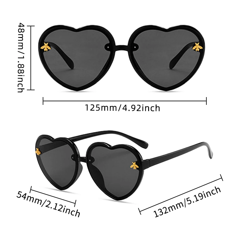 Children Cute Colors Animal Bee UV400 Sunglasses Baby Girls Outdoor Acrylic Sun Protection Sunglasses Kids Sun Glasses