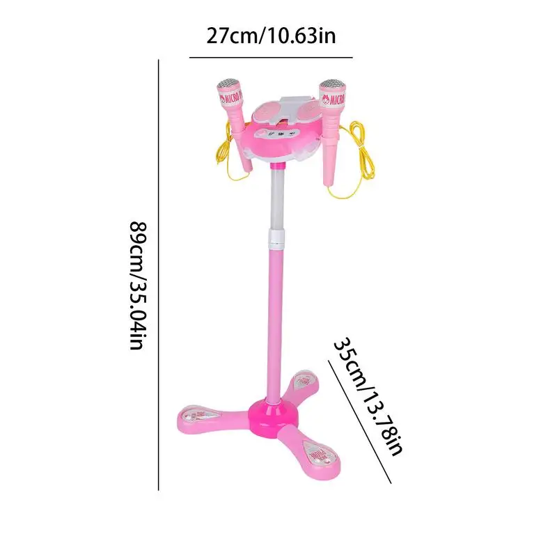Children's Sing Microphone Stand Playset Microphone Stand Playset Kids Standing Karaoke machine Microphone Toys With Stand 6