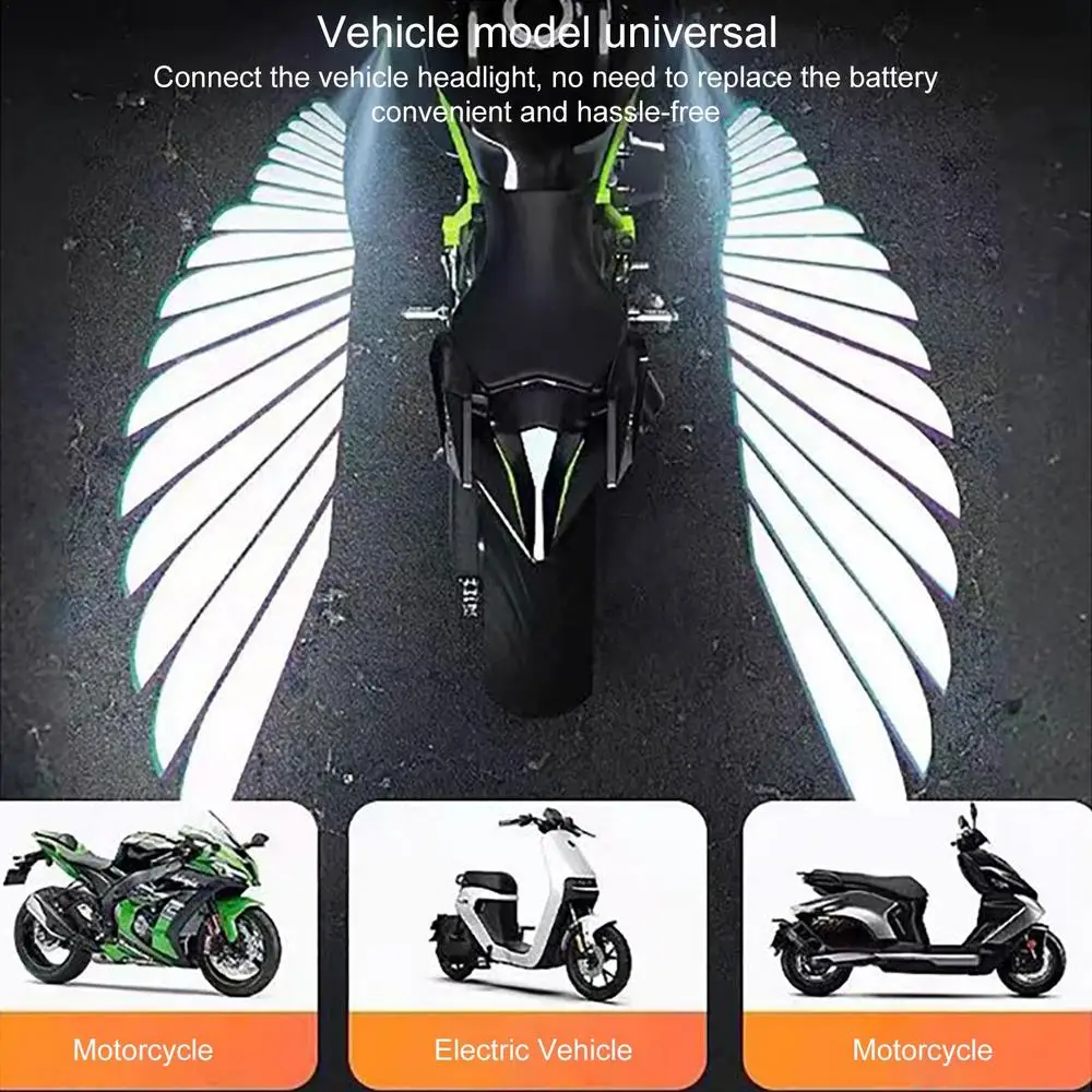 Motorcycle Wings Projector Light Decoration Ambient Lamps Angel Wings For Motorcycle Motorcycle Side Mount Projector Light