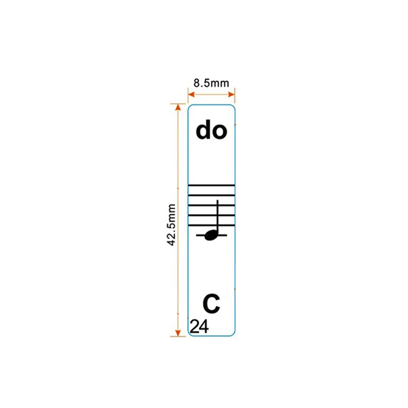 54/61/88 Key Piano Stickers Transparent Piano Keyboard PVC Sticker Stave Electronic Keyboard Name Note Sticker Accessories