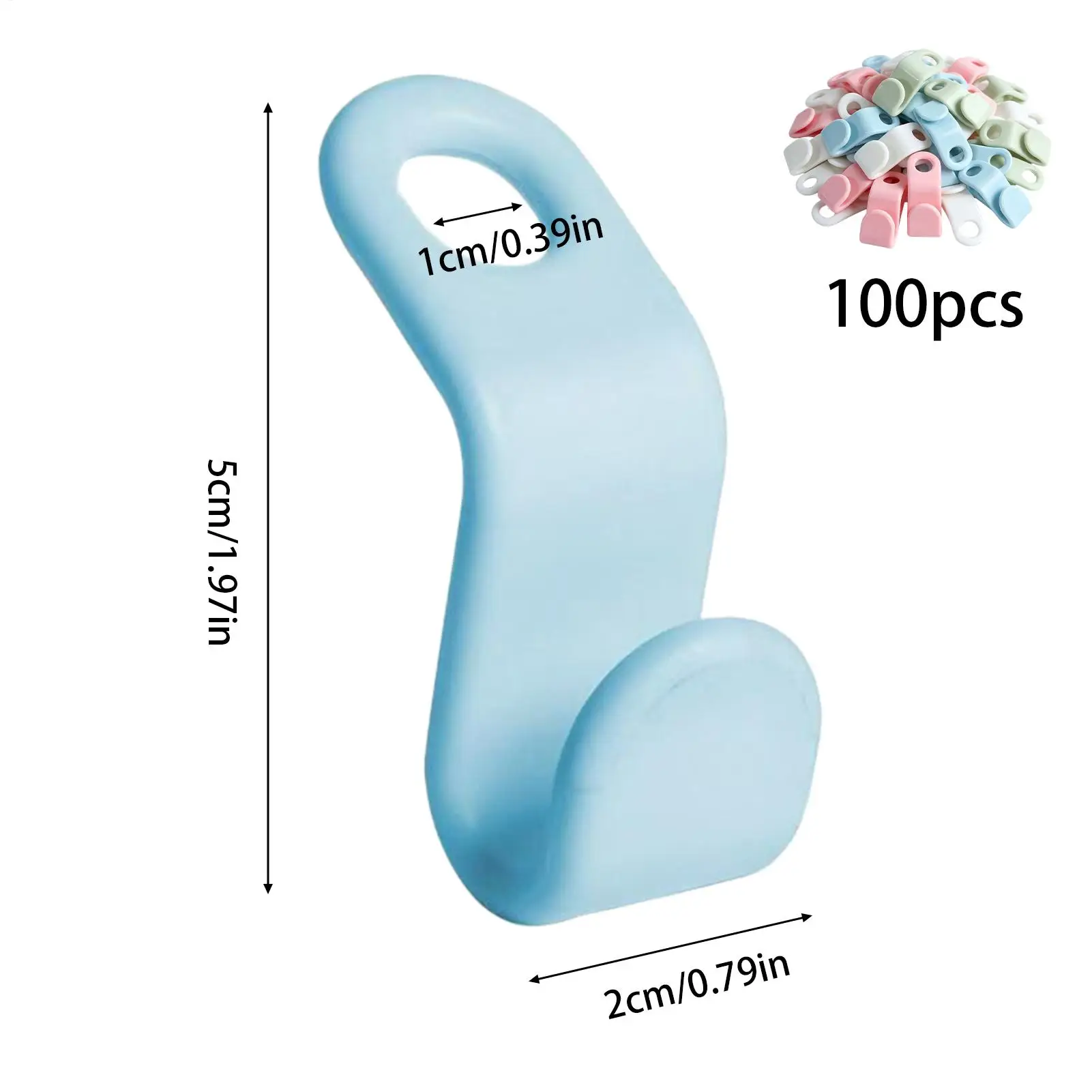 행거 후크 100개, 헤비 듀티 옷 연결기, 수납 행거 연장기, 옷, 셔츠, 바지, 스카프, 옷장 공간 절약형