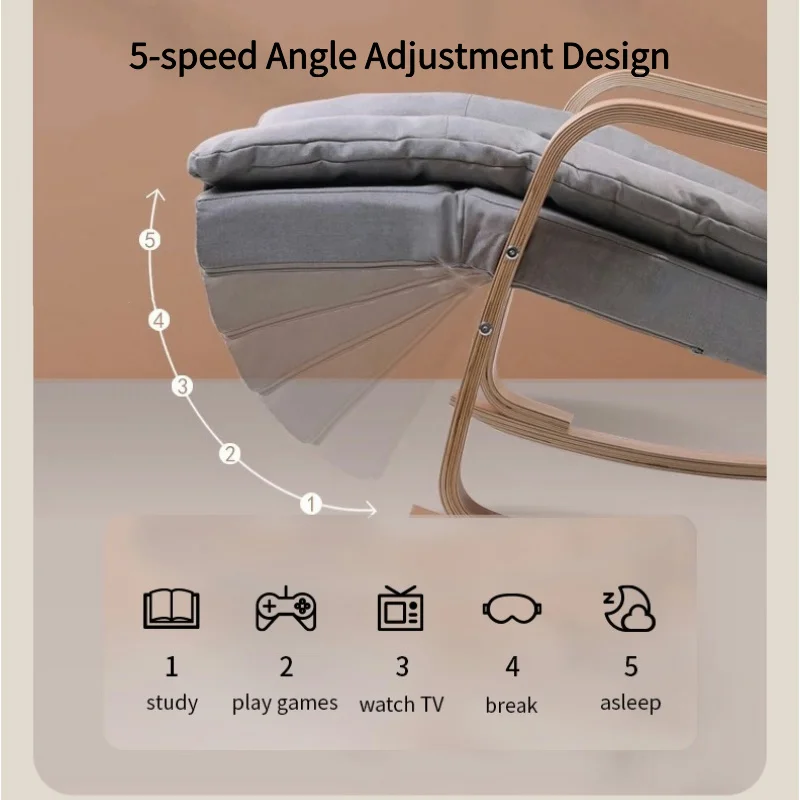 Massage Relaxation Rocking Massage Chair Angle Adjustable Living Room Recliner with Heating Vibration Home Office Furniture Gift 5