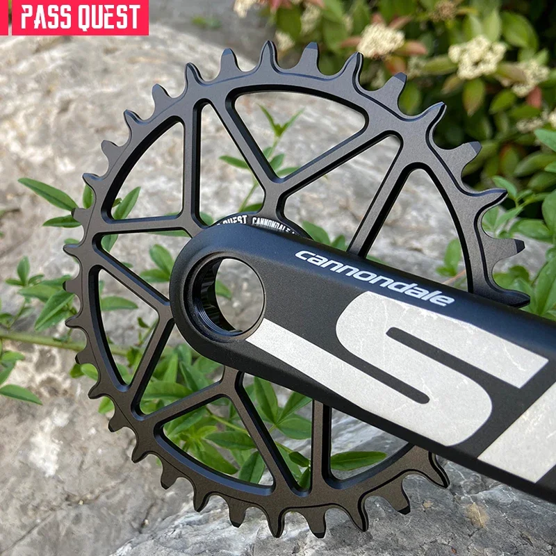 

PASS QUEST SL SISL 0mm Offset Chainring Teeth Direct Mount 28-52T Round Chainwheel for Cannondale 12 Speed MTB Gravel Bike