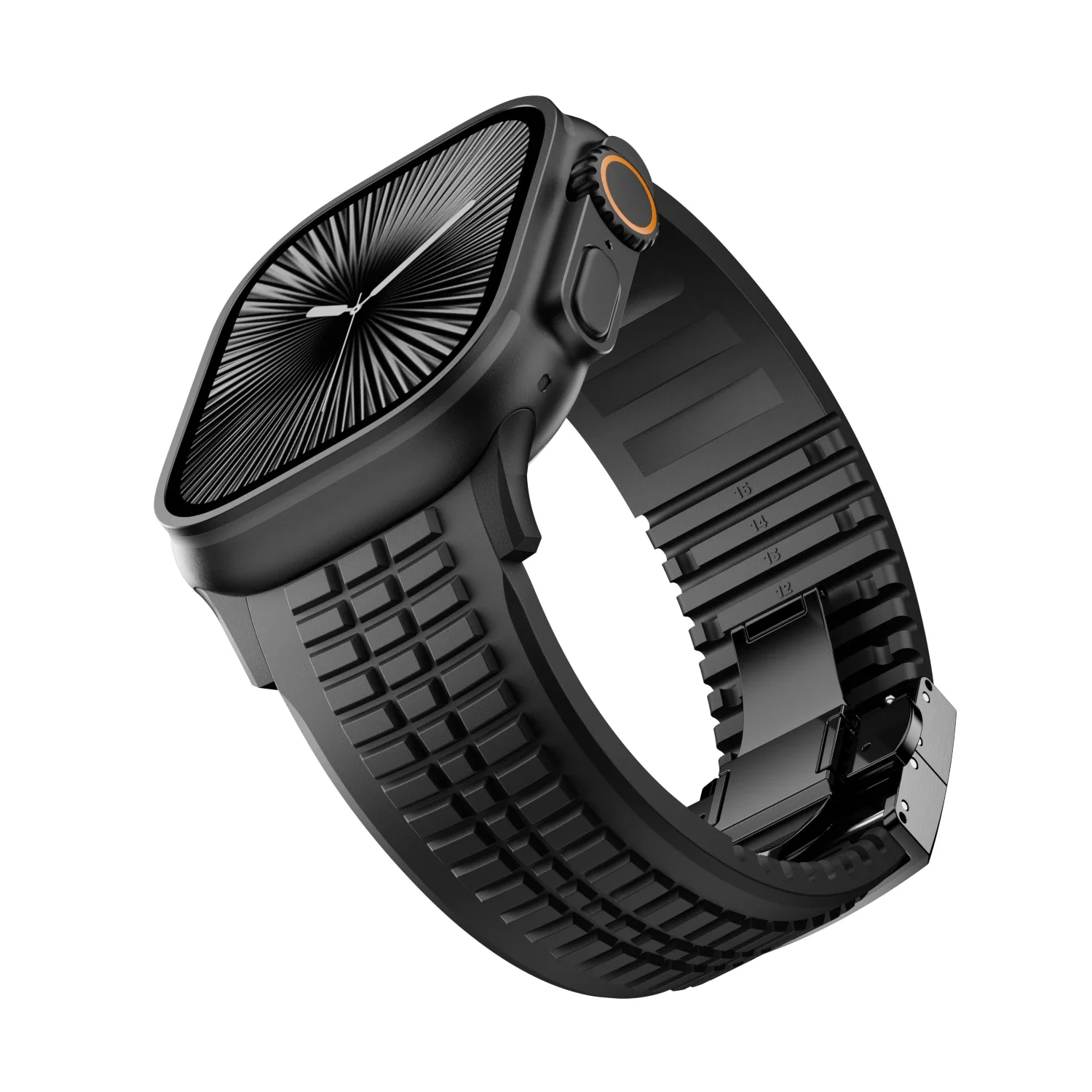 Elegant Rubber Sports Strap - Luxury Bracelet