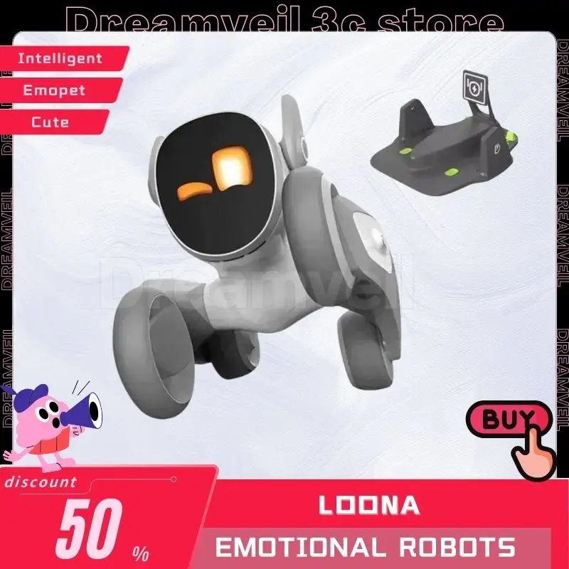 Loona Emotional Robots Dog Cute Intelligent Smart Robot Accompany Compatible Voice Machine Game Monitor Electronic Toy Custom