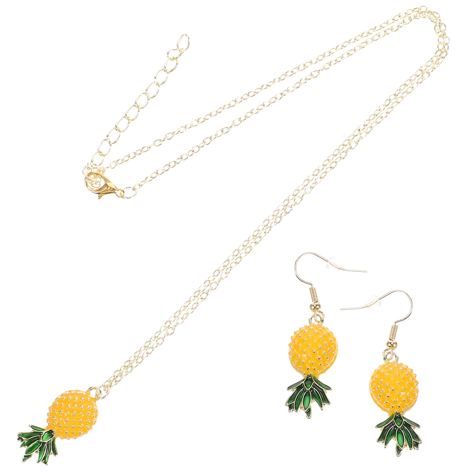 Pineapple Earring Necklace Earings for Womens Jewellery Earrings Ladies Small and Fresh