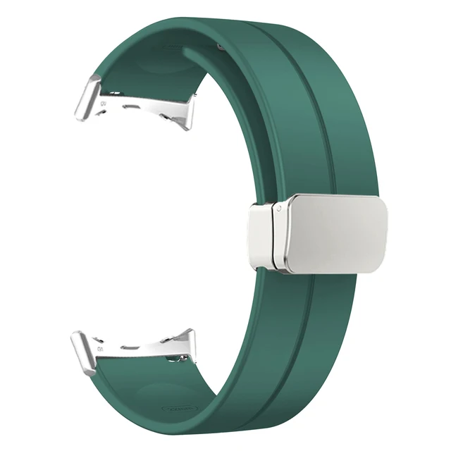 Silicone Magnetic Folding Buckle Sport Wristband Strap