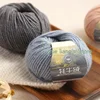 50g/roll Yak Cashmere Wool Cotton Yarn Knitting Cashmere Arm Cotton Blended Crochet Yarn Knitting Sweater Scarf Chunky Yarn 1