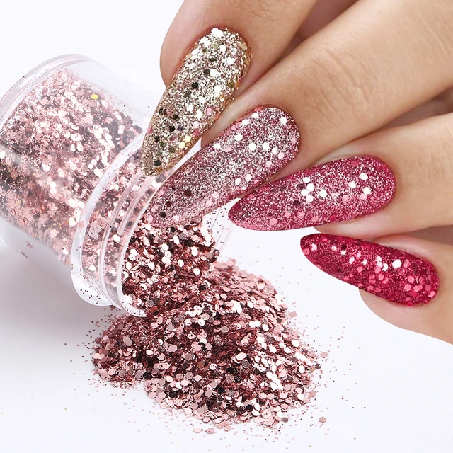 Share 157+ rose gold glitter nail polish best ceg.edu.vn