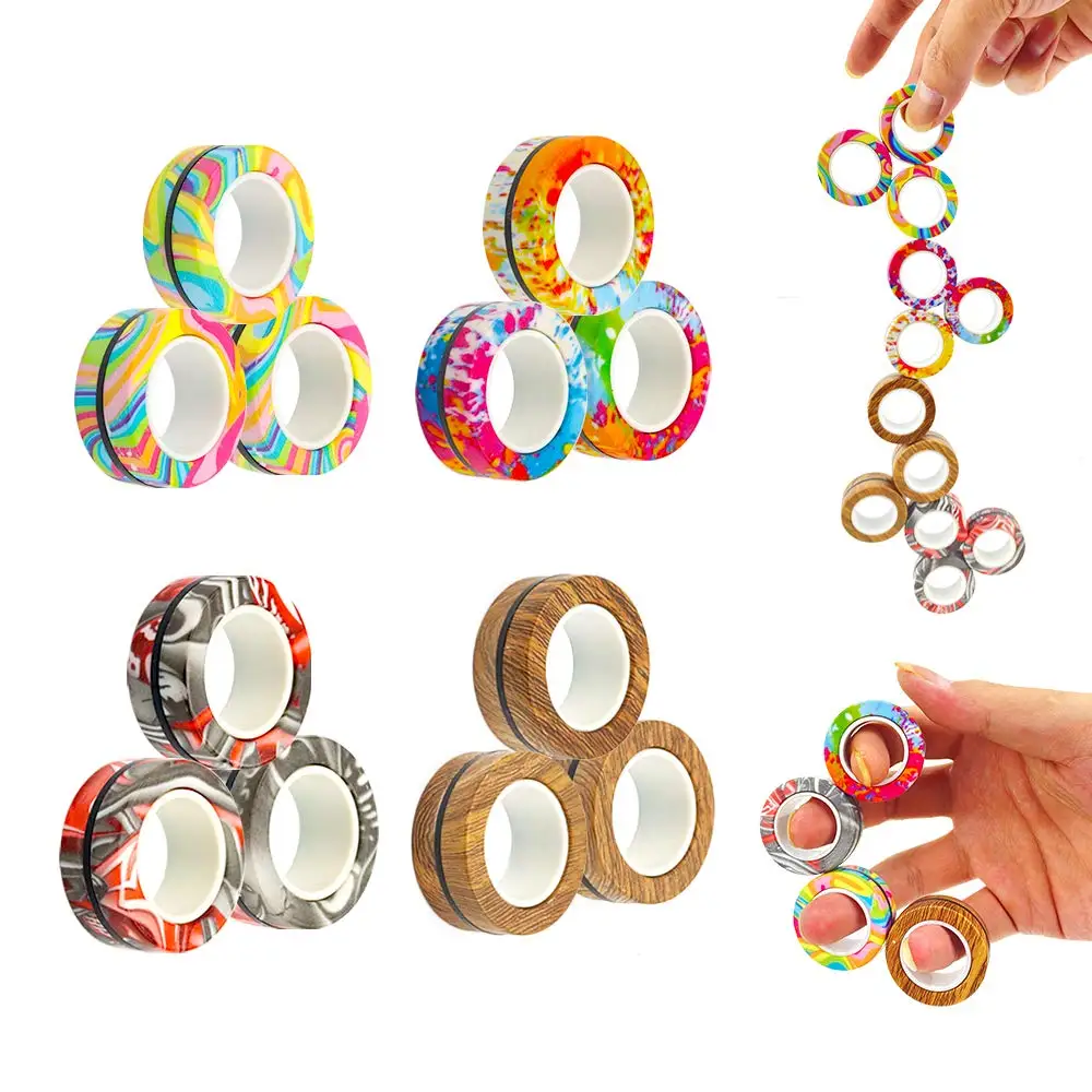 WISHDIAM 3 pcs Magic Magnetic Ring - Fingears Magnetic Rings Fidget Toys - Magnet  Rings Toys for Stress and Anxiety Relief and Kill Time - Red : Amazon.sg:  Toys