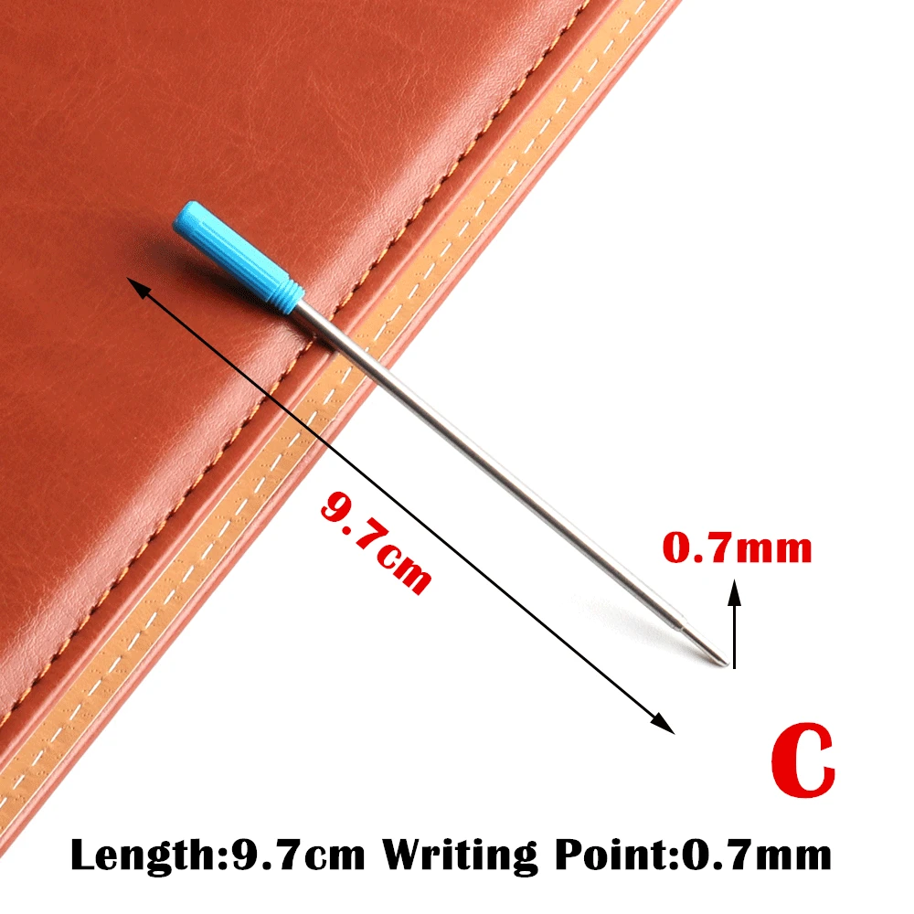 5/6/10/20Pcs/Set A Pen Refills Blue Black Ink For Ballpoint Pen Or Gel Metal Material Refills For School Office Stationery ballpoint pen refill