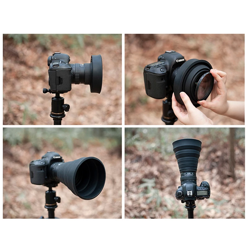 JJC LH-ARL Siliconen zonnekap 73-88mm - Foto Kino Linders
