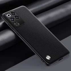 Carbon Fiber Ultra - Slim Hard Back Case with PU Leather Finish - Redmagic 11 Pro Plus (Black(Carbon Fiber))