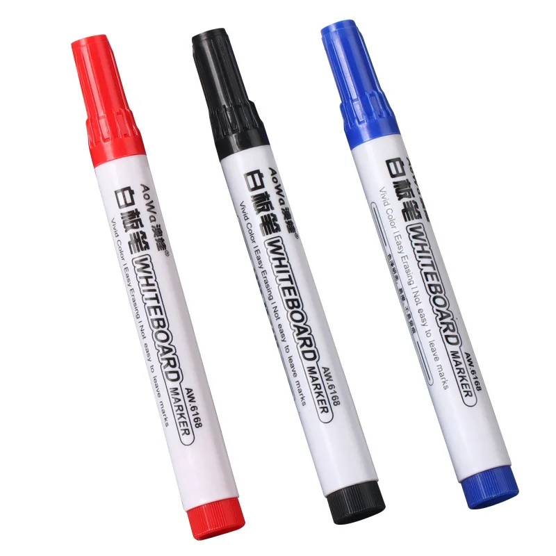 지울 수 있는 자기 화이트보드 마커 펜 교육용 칠판 마커 분필 유리 도자기 사무실 학교 미술 마커 문구류