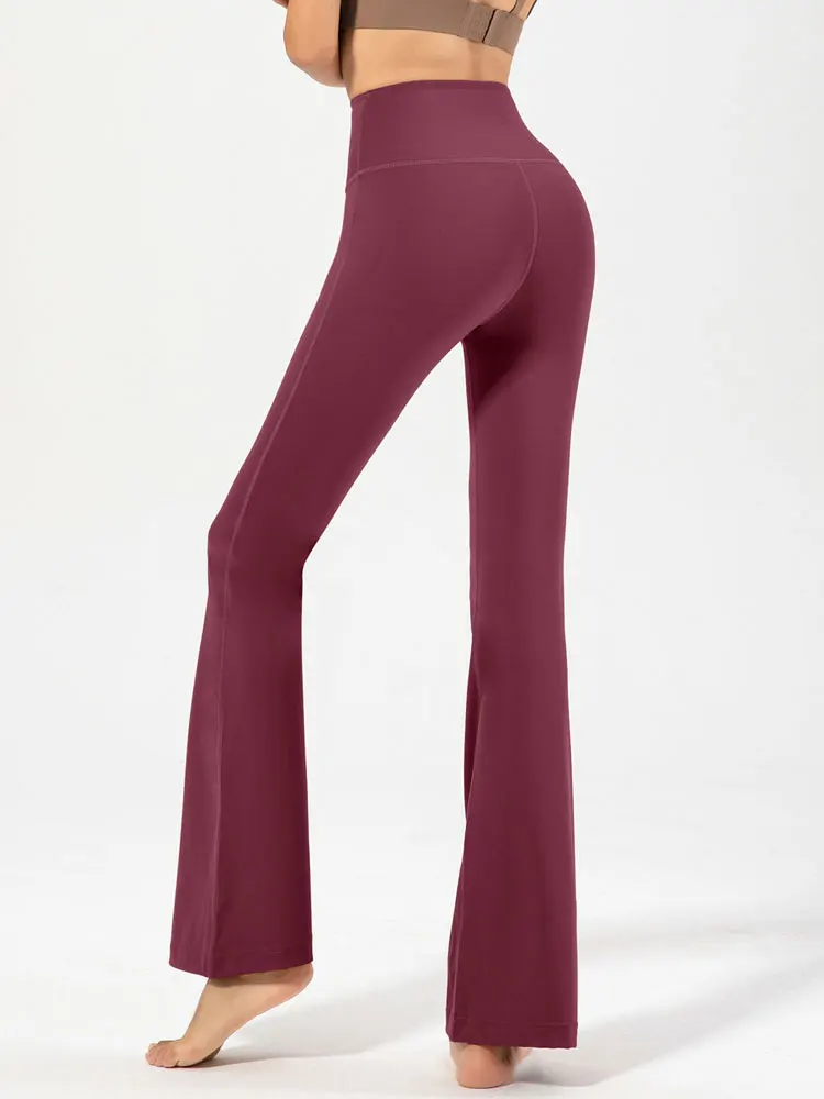 New Wide-leg Yoga Pants Women High Waist Hip Lift Flared Long Pants Dance Sports Leggings Fitness Workout Trousers Gym Tights