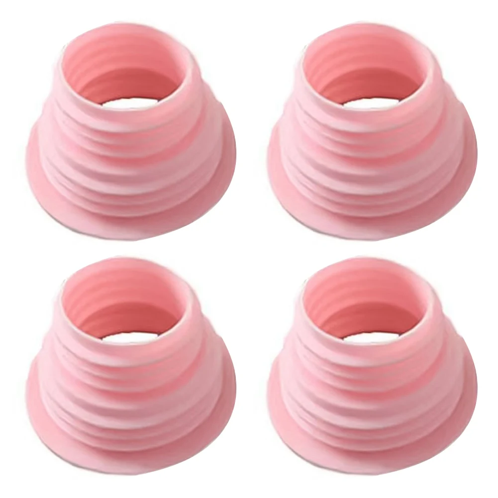 4pcs Drain Pipe Hose Silicone Plug Wash Machine Pipe Connector Tools Bathroom Drain Sealing Plug Sewer Accessories