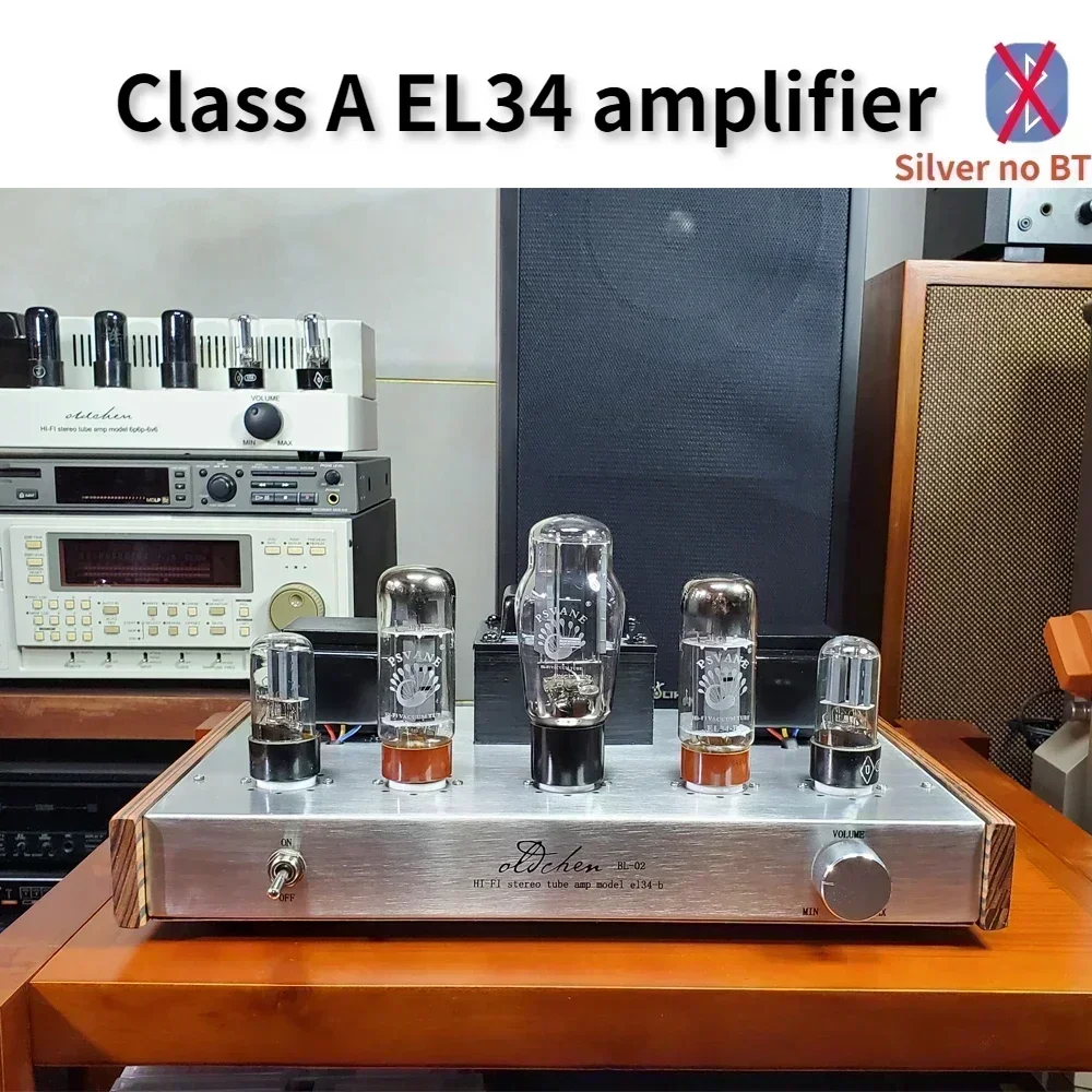 

Oldchen El34 Vacuum Tube Amplifier Class A Hifi Sound Amplifier High Power 10w Home Theater Bluetooth 5.0 High End Home Amp