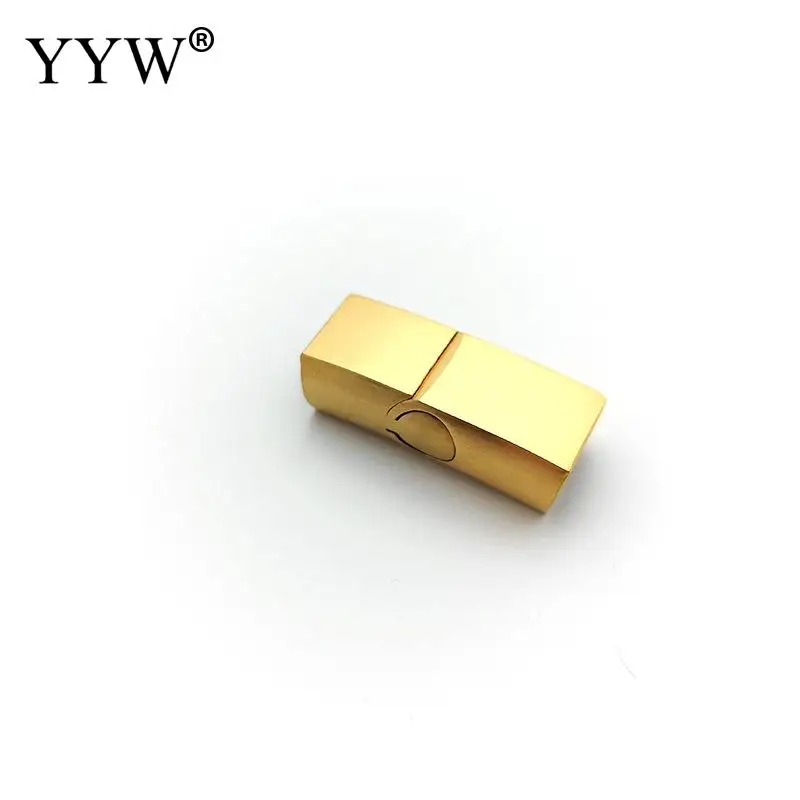 10pcs Stainless Steel Magnetic Clasps 12*6mm 10*5mm 8*5mm Charms Connector Buckle For DIY Leather Jewelry Making Accessories
