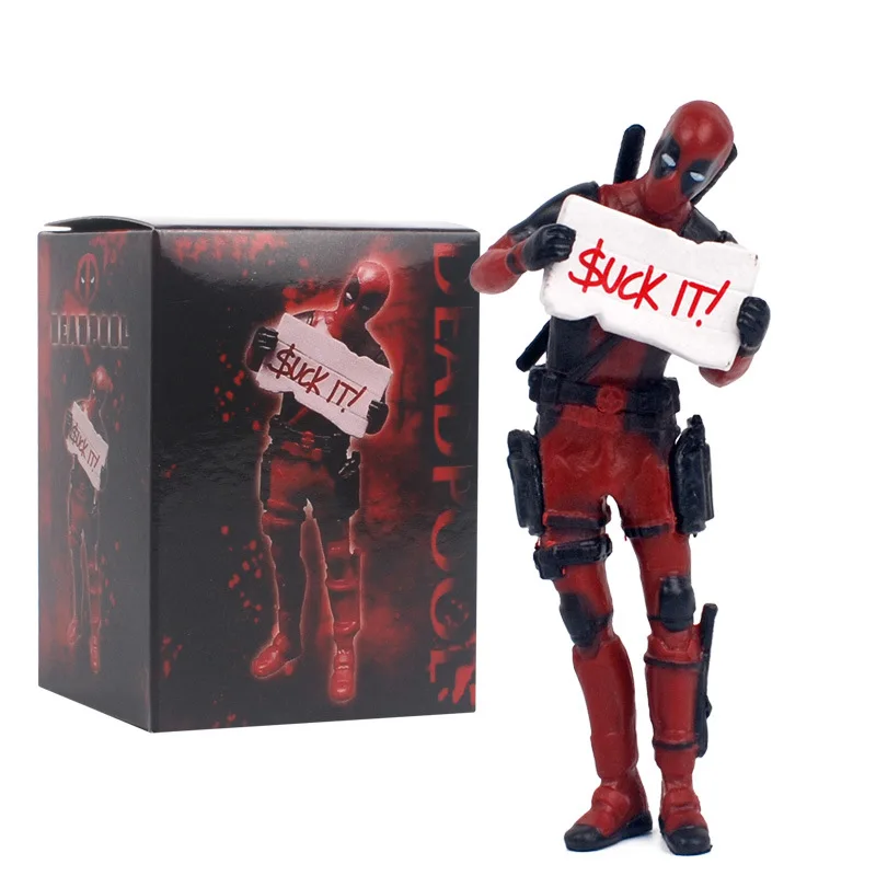 Marvel Anime Car Interior Decoration Figure Deadpool Console