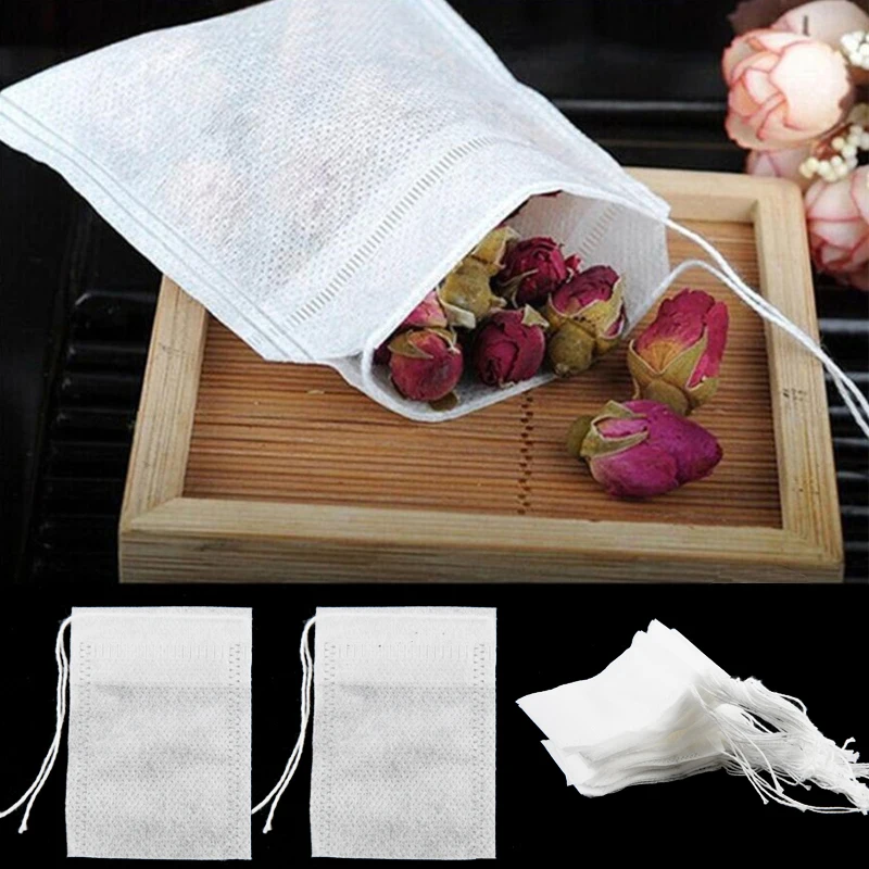 100 PCS of Disposable Tea Bag Filter Bag Used for Tea Infusion Set Tea