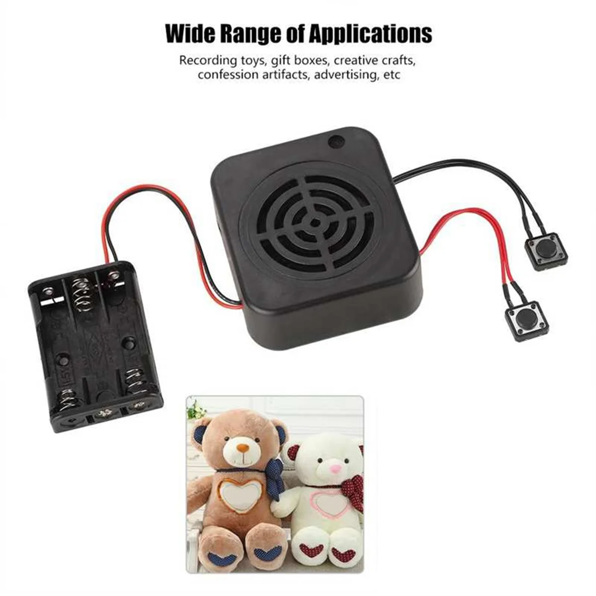 DIY Voice Recording Module 4 Minutes Voice Message Box for Stuffed Animals Toy DIY Message Box Recording Module-Elect
