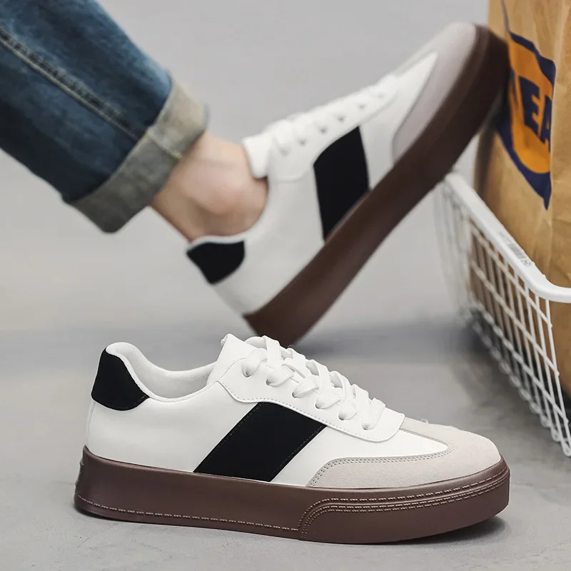 

Original Shoes for Men Round Toe Sneakers Luxury Men's Casual Shoes All-match Man Designer Shoes Thick Sole Mens Tennis Sneakers