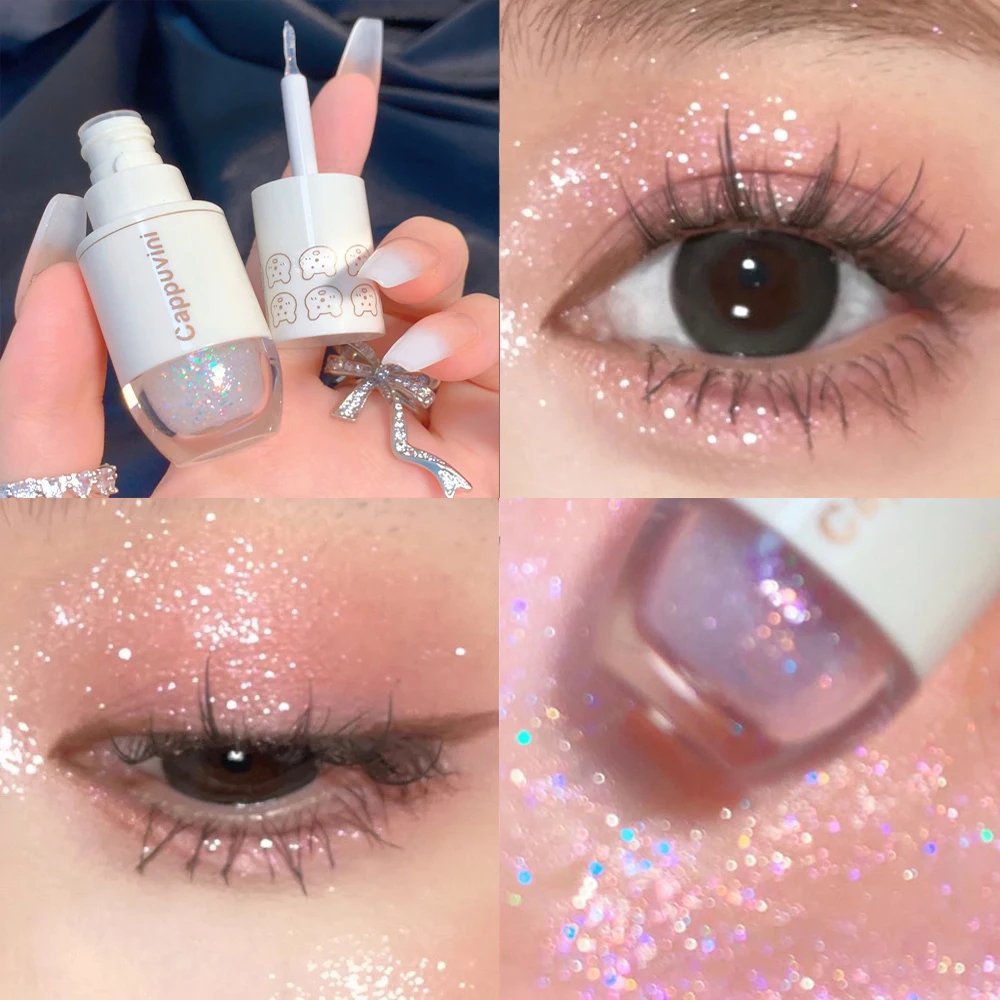 LiquidEyeshadowGlitterHighlightPearlescentEyeShadowEyelinerCosmeticShimmerBrighten