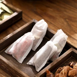 Disposable Non-Woven Fabric Tea Infuser Bags with Drawstring Closure - Pack of 100 - 5x7cm (100pcs)