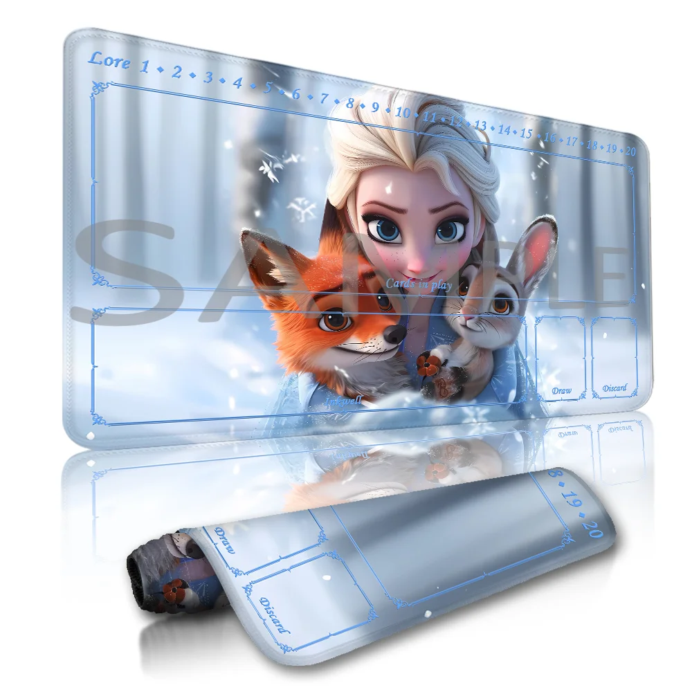 

Lorcana Playmat Free Storage Bag Size 24X14IN Trading Card Game Protective Mats Scratch-Resistant Durable