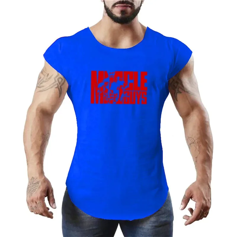 

Workout Vest Fashion MensTank Top Musculation Sports Singlets Sleeveless Gym Cotton Clothing Comfortable Slim Muscle Shirt