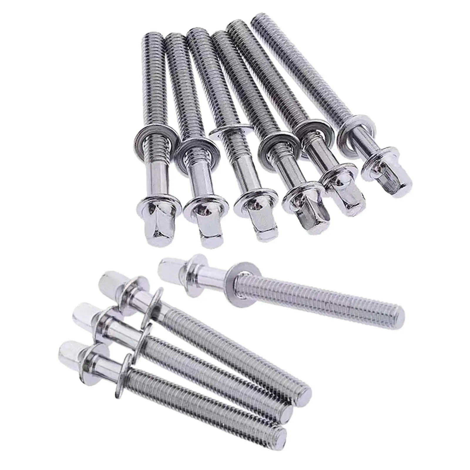 10Pcs Drum Tight Screw Easily to Install Drum Tension Rods for Snare drum percussion accessories drum accessories