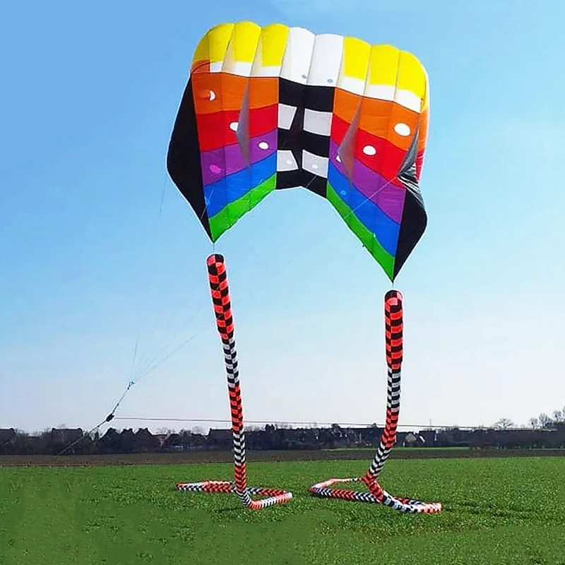 

free shipping Pilot lifter kite 12㎡ large single line parafoil kite line laundry soft inflatable kite professional paragliding