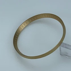 Premium Stainless Steel Watch Chapter Ring with Marker (Matte Gold)