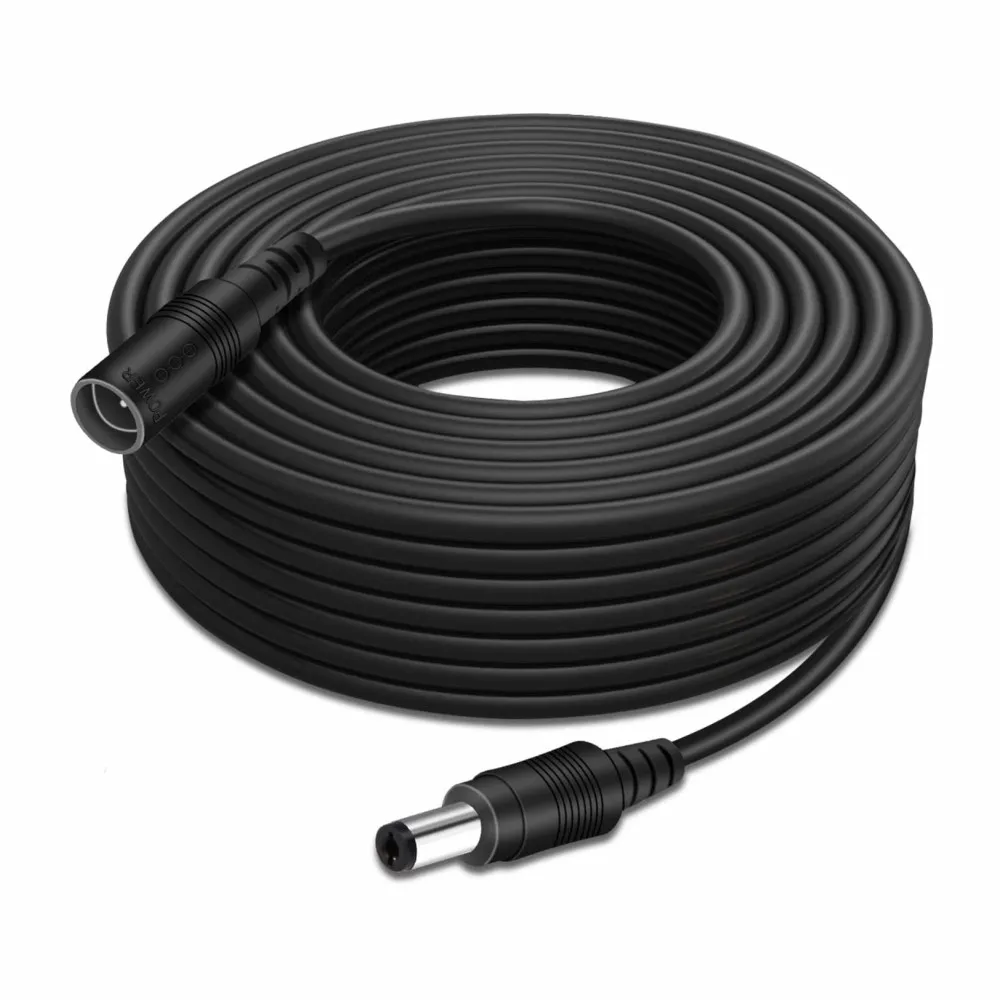 DC 전원 어댑터 연장 케이블 12V 전원 어댑터 연장 케이블 2.1mm x 5.5m..