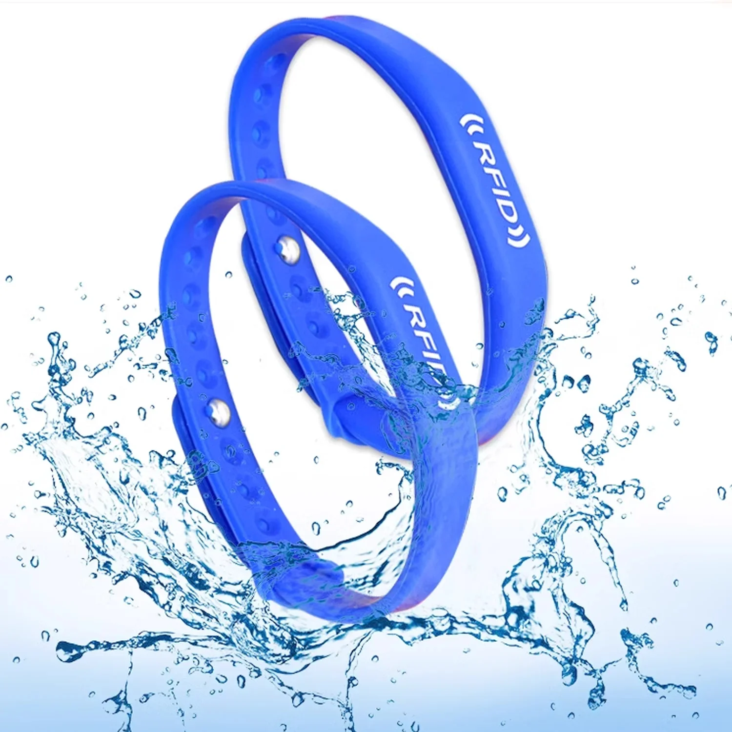 5-Pack Waterproof NFC Rewritable Wristbands with Changeable RFID Smart Chips