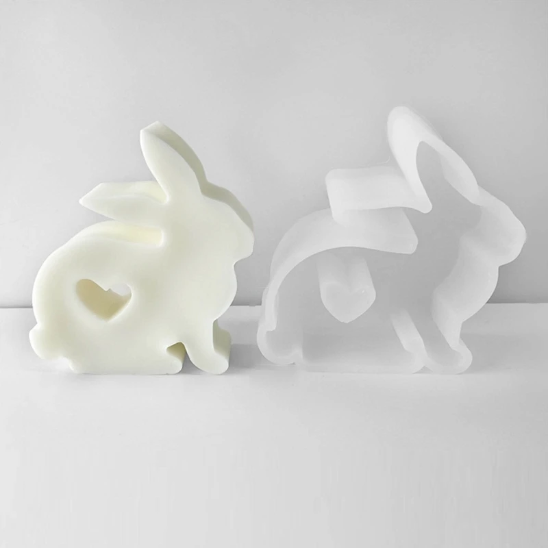 

Scented Mould Diamond/Rabbit/Beanies Shape Hand-Making Soap Molds Clay Mold Silicone Material for DIY Hand-Making