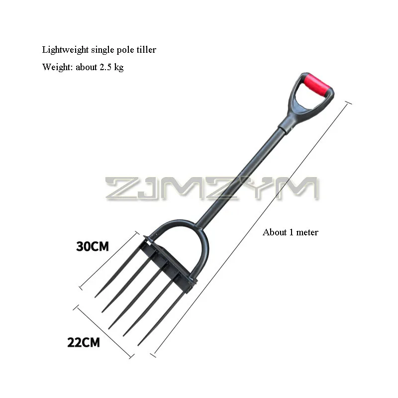 Garden Soil Turners Ground Plowing Fork Steel Fork Manual Soil Plowing Shovel  Flowers Vegetables Soil Turners For Household Use 2